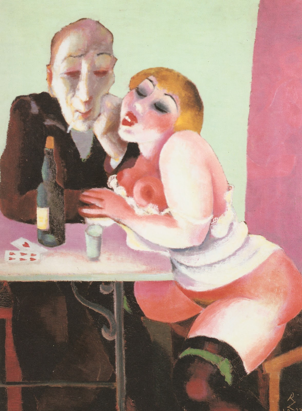 Paar am Tisch (Couple At Table) by Richard Ziegler